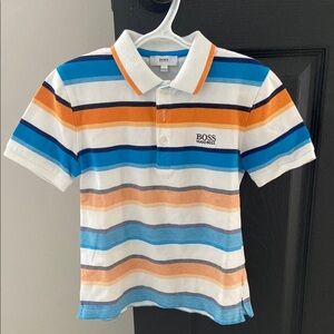 Hugo BOSS Kids Striped Polo Shirt - Multicolor